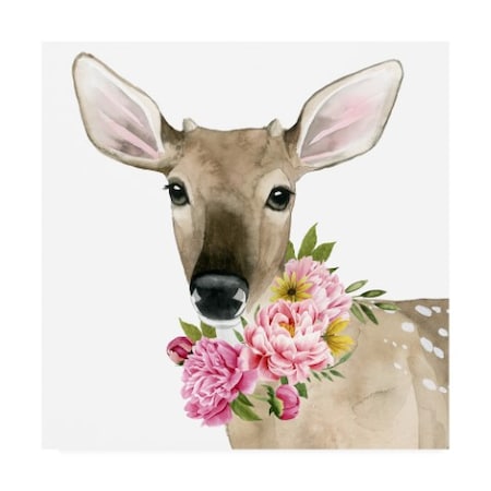 Grace Popp 'Deer Spring Ii' Canvas Art,14x14